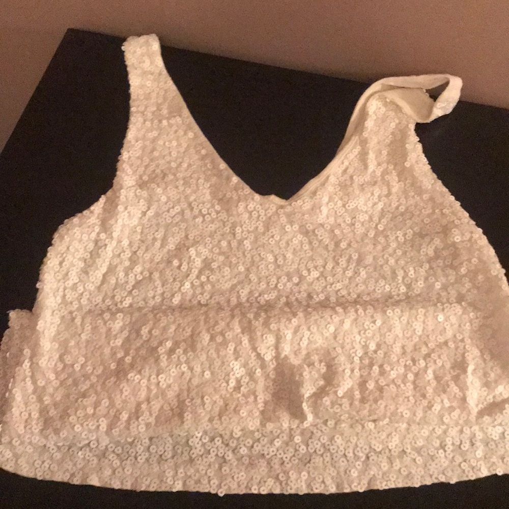 Jcrew factory sequins top